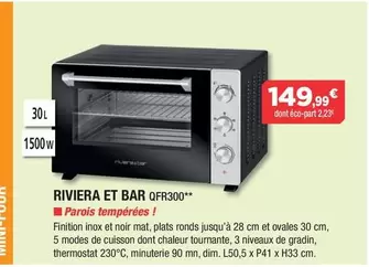 Riviera Et Bar - Mini-Four QFR300 offre à 149,99€ sur Copra