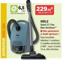 Miele - Guard S1 Flex Bleu Nordique offre à 229,99€ sur Copra