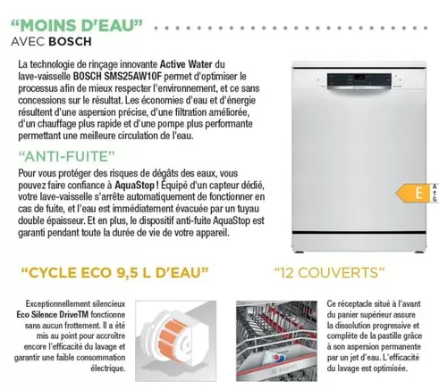 Bosch - Moins D'Eau  offre sur Copra