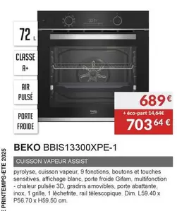 Beko - Four Pyrolyse BBIS13300XPE-1 offre à 689€ sur Copra