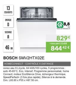 Bosch - SMV2HTX02E offre à 829€ sur Copra