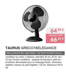 Taurus - Greco16elegance offre à 64,99€ sur Copra