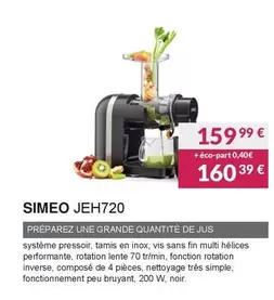 Simeo - JEH720  offre à 159,99€ sur Copra