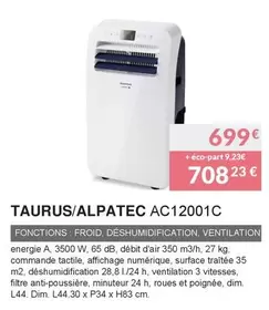 Taurus/Alpatec - AC12001C  offre à 699€ sur Copra