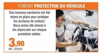 Forfait Protection Du Vehicule offre à 3,9€ sur Autobacs