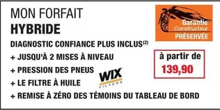 Mon -  Forfait Hybride offre à 139,9€ sur Autobacs