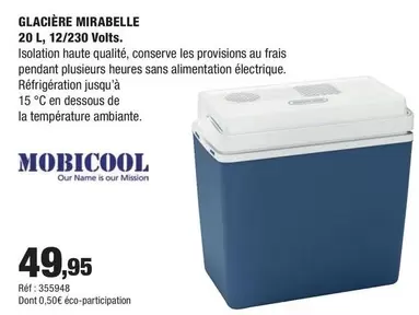 Glacière Mirabelle offre à 49,95€ sur Autobacs
