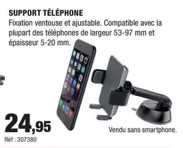 Support Téléphone offre à 24,95€ sur Autobacs