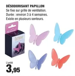 Désodorisant Papillon offre à 3,95€ sur Autobacs