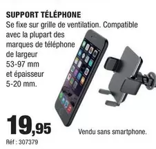 Support Téléphone offre à 19,95€ sur Autobacs