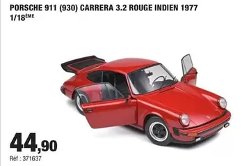 Porsche 911 (930) Carrera 3.2 Rouge Indien 1977 1/18 offre à 44,9€ sur Autobacs