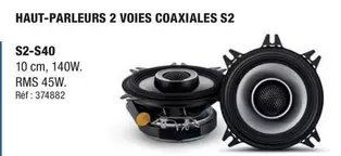 Alpine - Haut-Parleurs 2 Voies Coaxiales S2 offre à 79,95€ sur Autobacs