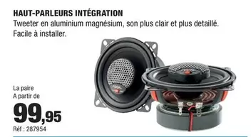 Focal - Haut-parleurs Intégration offre à 99,95€ sur Autobacs