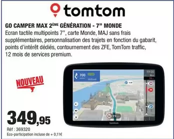 TomTom - Go Camper Max 2 Emération 7" offre à 349,95€ sur Autobacs
