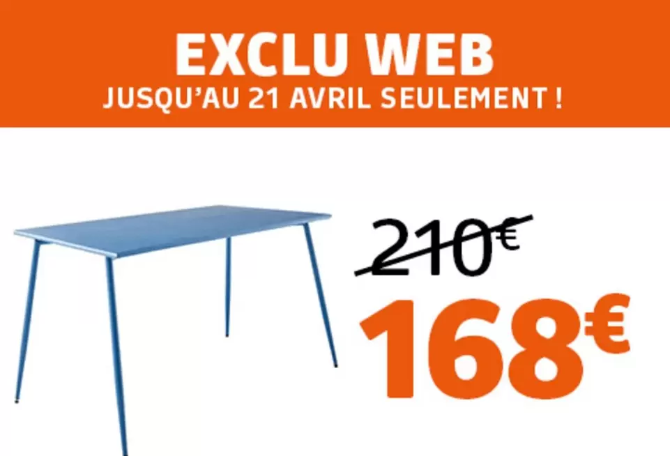 Exclu Web offre à 168€ sur Jardiland