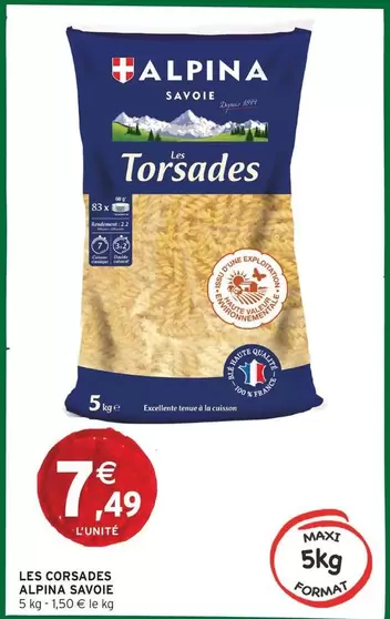 Alpina - Les Corsades offre à 7,49€ sur Intermarché Hyper