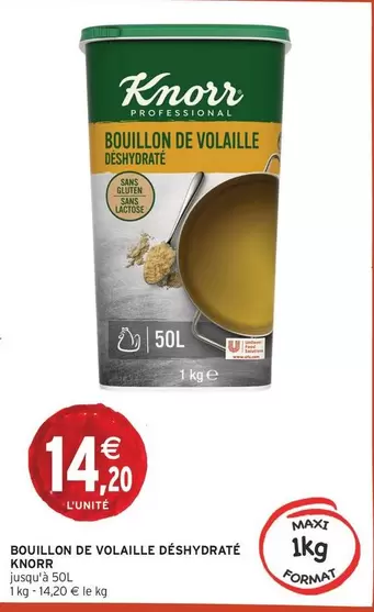 Knorr - Bouillon De Volaille Déshydraté offre à 14,2€ sur Intermarché Hyper