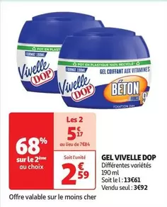 Vivelle Dop - Gel  offre à 2,59€ sur Auchan Hypermarché