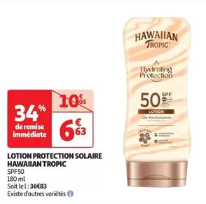Hawaiian Tropic - Lotion Protection Solaire offre à 6,63€ sur Auchan Hypermarché