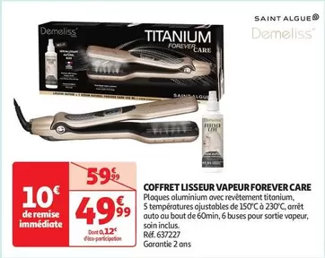 Demeliss - Coffret Lisseur Vapeur Forever Care offre à 49,99€ sur Auchan Hypermarché