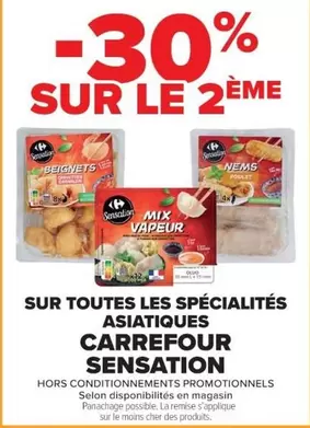 Carrefour - Sur Toutes Les Spécialités Asiatiques offre sur Cora
