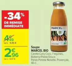 Marcel - Soupe offre à 2,96€ sur Cora