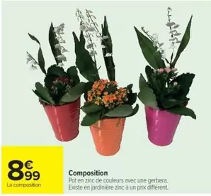 Composition offre à 8,99€ sur Cora