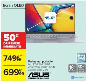 Asus - Ordinateur Portable offre à 699,99€ sur Cora