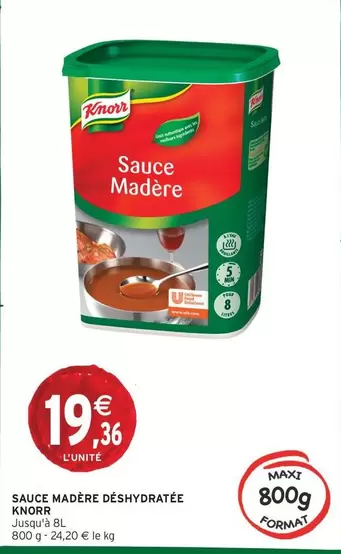 Knorr - Sauce Madère Déshydratée offre à 19,36€ sur Intermarché Express
