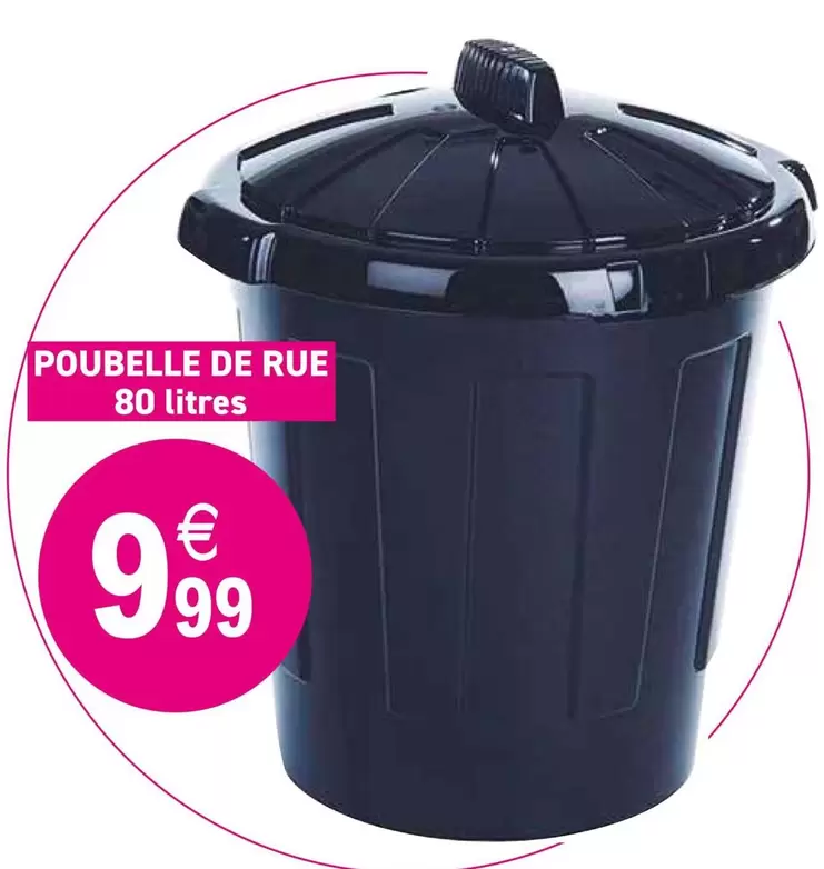 Poubelle De Rue offre à 9,99€ sur KANDY