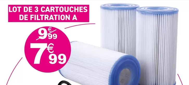 Lot De 3 Cartouches De Filtration A offre à 7,99€ sur KANDY