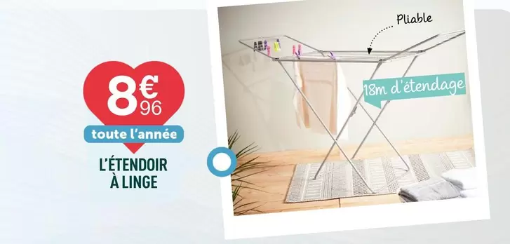 L'Étendor À Linge offre à 8,96€ sur Centrakor