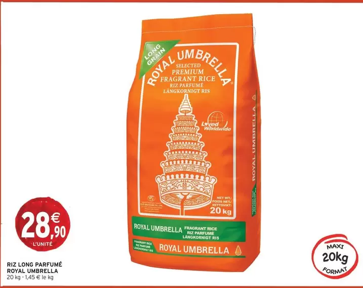 Royal - Riz Long Pafume  Umbrella offre à 28,9€ sur Intermarché Contact