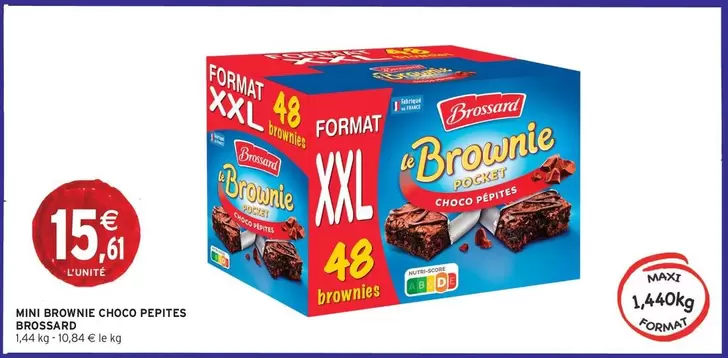 Brossard - Mini Broonne Choco Pepites offre à 15,61€ sur Intermarché Contact