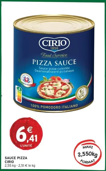 Cirio - Sauce Pizza offre à 6,41€ sur Intermarché