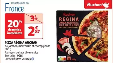 Auchan - Pizza Regina offre à 2,87€ sur Auchan Hypermarché