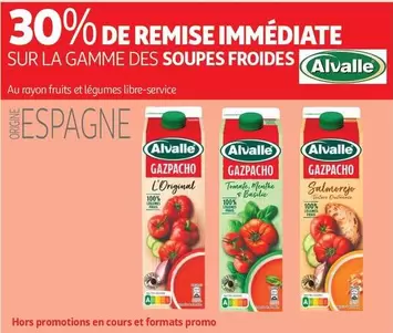 Alvalle - Sur La Gamme Des Soupes Froides offre sur Auchan Hypermarché