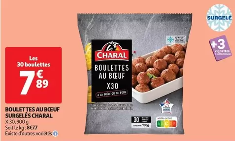 Charal - Boulettes Au Boeuf Surgelés offre à 7,89€ sur Auchan Hypermarché