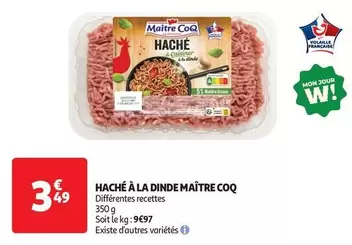Maître Coq - Haché À La Dinde offre à 3,49€ sur Auchan Hypermarché