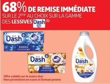 Dash - Sur La Gamme Des Lessives offre sur Auchan Hypermarché