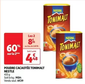 Nestlé - Poudre Cacaotée Tonimalt offre à 4,48€ sur Auchan Hypermarché