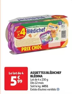Blédina - Assiettes Blédichef offre à 5,99€ sur Auchan Hypermarché