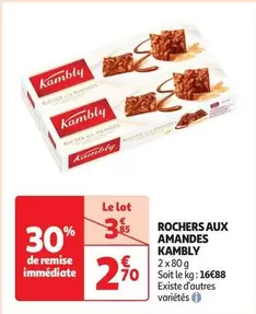 Kambly - Rochers Aux Amandes offre à 2,7€ sur Auchan Hypermarché