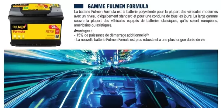 TOUS - Gamme Fulmen Formula offre sur E.Leclerc L'Auto