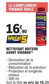 Nettoyant Moteur Avant Vidange offre à 16,9€ sur E.Leclerc L'Auto