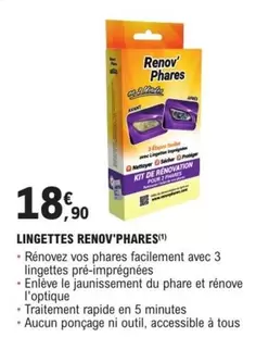TOUS - Lingettes offre à 18,9€ sur E.Leclerc L'Auto