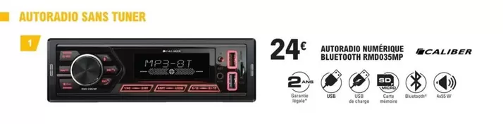 Caliber - Autoradio Sans Tuner offre à 24€ sur E.Leclerc L'Auto