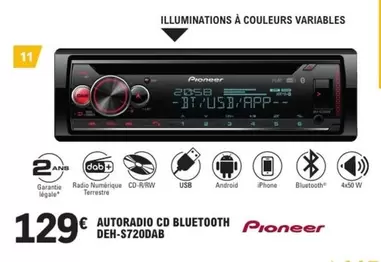 Pioneer - Autoradio Cd offre à 129€ sur E.Leclerc L'Auto