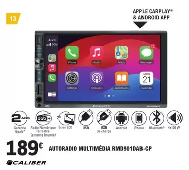 Apple - Autoradio Multimedia Rmd901dab-cp offre à 189€ sur E.Leclerc L'Auto