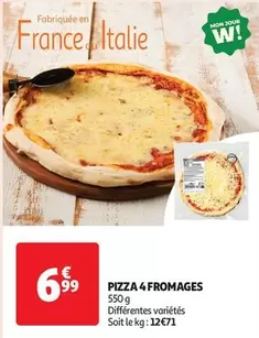 Pizza 4 Fromages offre à 6,99€ sur Auchan Supermarché